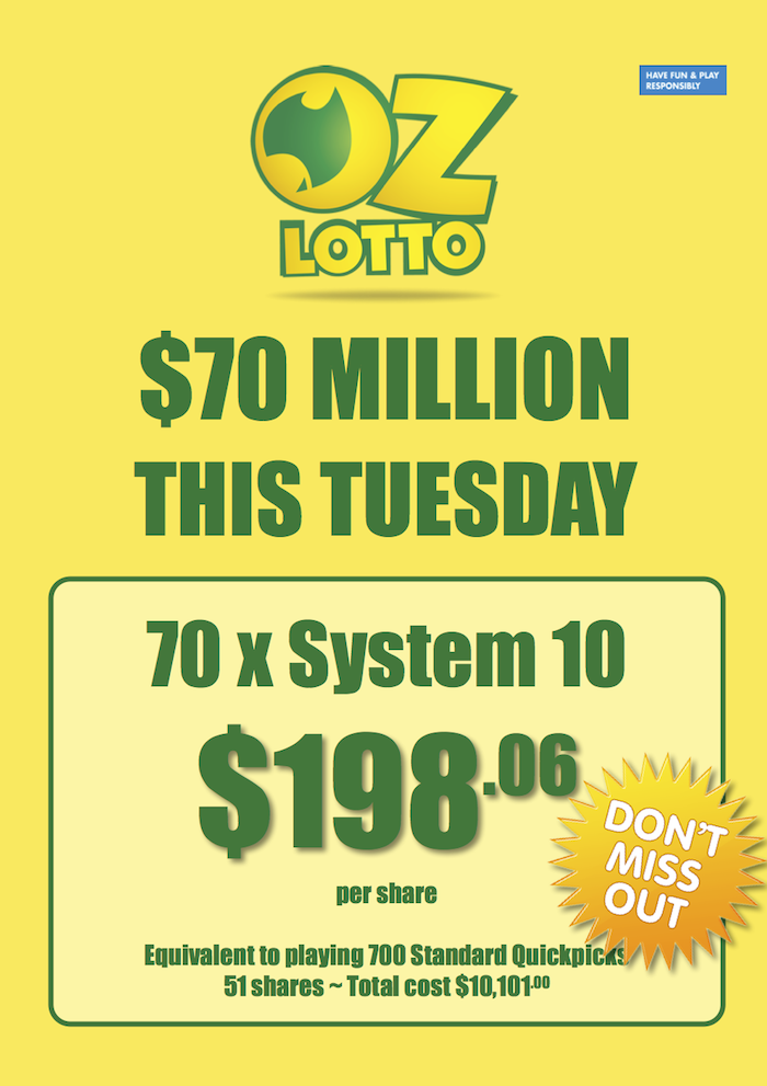 tuesday lotto cost