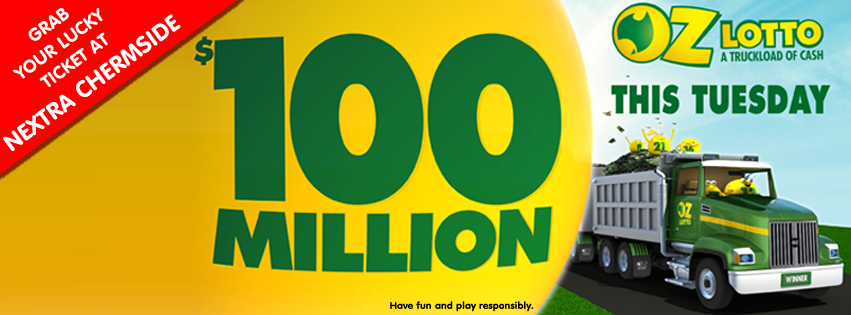  100 Million Oz Lotto Nextra Chermside Newsagency